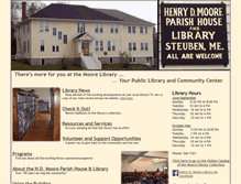 Tablet Screenshot of moorelibrary.org